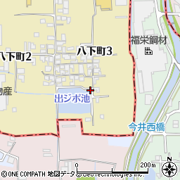 大阪府堺市東区八下町3丁107周辺の地図