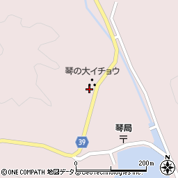 長崎県対馬市上対馬町琴673周辺の地図