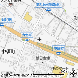 広島県府中市中須町397周辺の地図