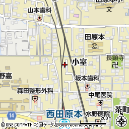 奈良県磯城郡田原本町299周辺の地図