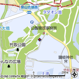 竹取公園第２駐車場周辺の地図