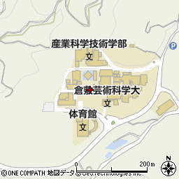 倉敷芸術科学大学　教育研究支援センター周辺の地図