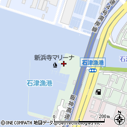 新浜寺マリーナ周辺の地図
