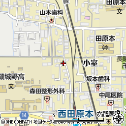 奈良県磯城郡田原本町296周辺の地図