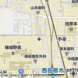 奈良県磯城郡田原本町282-16周辺の地図