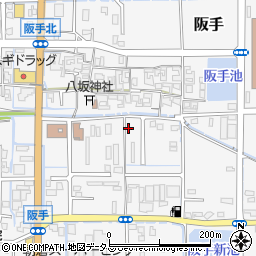 奈良県磯城郡田原本町阪手358-5周辺の地図
