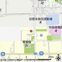 奈良県磯城郡田原本町大安寺34-7周辺の地図