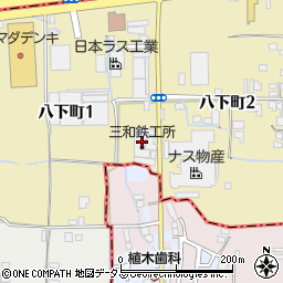 大阪府堺市東区八下町1丁157周辺の地図