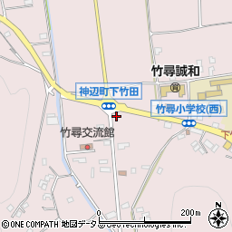 広島県福山市神辺町下竹田47周辺の地図