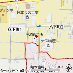 大阪府堺市東区八下町1丁155周辺の地図
