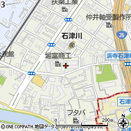 大阪府堺市西区浜寺石津町東周辺の地図