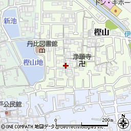 大阪府羽曳野市樫山212周辺の地図
