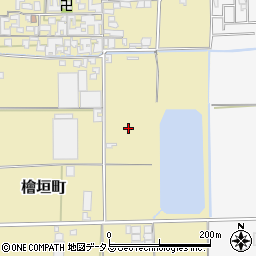 奈良県天理市檜垣町周辺の地図