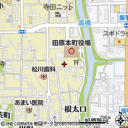 奈良県磯城郡田原本町八幡町周辺の地図