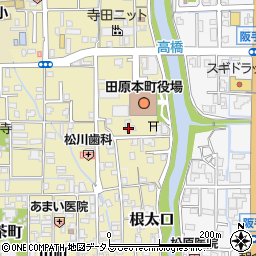 奈良県田原本町（磯城郡）八幡町周辺の地図