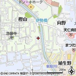 大阪府羽曳野市樫山167周辺の地図