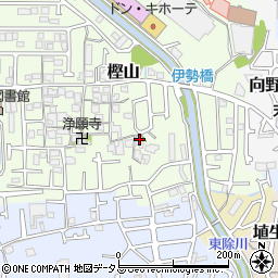 大阪府羽曳野市樫山162周辺の地図