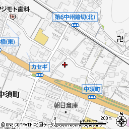 広島県府中市中須町398周辺の地図