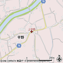 上平野周辺の地図