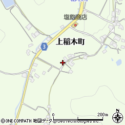 岡山県井原市上稲木町532周辺の地図