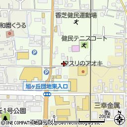 奈良県香芝市上中767-1周辺の地図