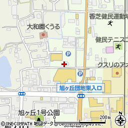 奈良県香芝市上中807周辺の地図