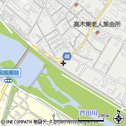 広島県府中市高木町1174周辺の地図
