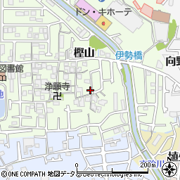 大阪府羽曳野市樫山160周辺の地図