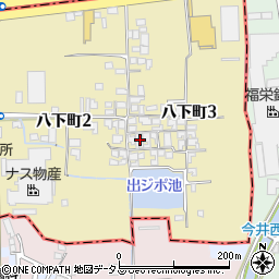 大阪府堺市東区八下町3丁84周辺の地図