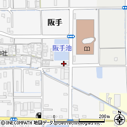 奈良県磯城郡田原本町阪手254-1周辺の地図