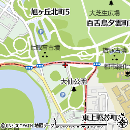 大仙公園トイレ１１周辺の地図