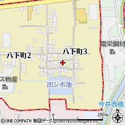 大阪府堺市東区八下町3丁79周辺の地図