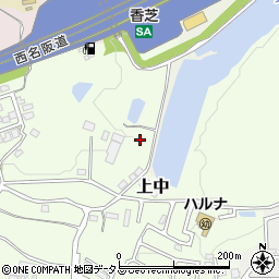 奈良県香芝市上中1266-9周辺の地図