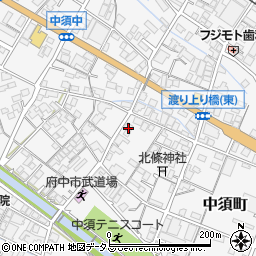 広島県府中市中須町838周辺の地図