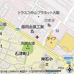 大阪府堺市堺区石津北町94周辺の地図