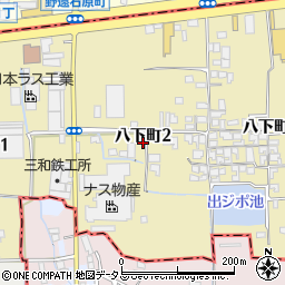 大阪府堺市東区八下町2丁周辺の地図