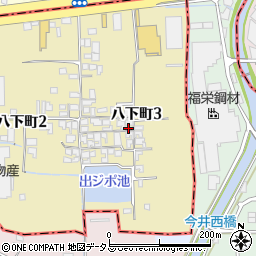 大阪府堺市東区八下町3丁71周辺の地図
