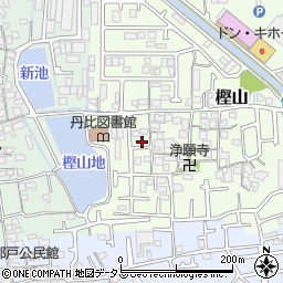 大阪府羽曳野市樫山201周辺の地図