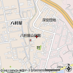 広島県福山市加茂町八軒屋157周辺の地図