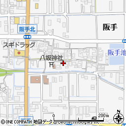 奈良県磯城郡田原本町阪手289周辺の地図