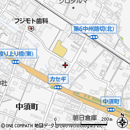 広島県府中市中須町702周辺の地図