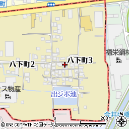 大阪府堺市東区八下町3丁81周辺の地図