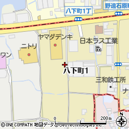 大阪府堺市東区八下町1丁20周辺の地図