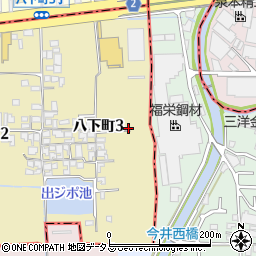 大阪府堺市東区八下町3丁39周辺の地図