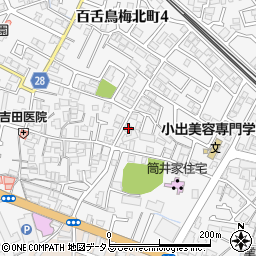大阪府堺市北区中百舌鳥町4丁466-2周辺の地図