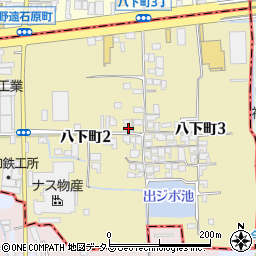大阪府堺市東区八下町2丁76周辺の地図