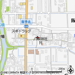 奈良県磯城郡田原本町阪手301-2周辺の地図