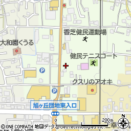 奈良県香芝市上中747周辺の地図