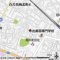 大阪府堺市北区中百舌鳥町4丁45周辺の地図