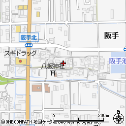 奈良県磯城郡田原本町阪手288周辺の地図